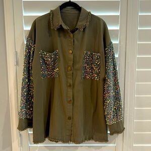 Button Down Sequence Shacket (Shirt/Jacket)